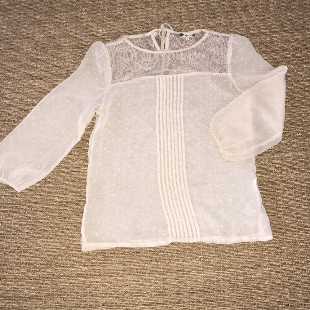 Sheer Cream Blouse